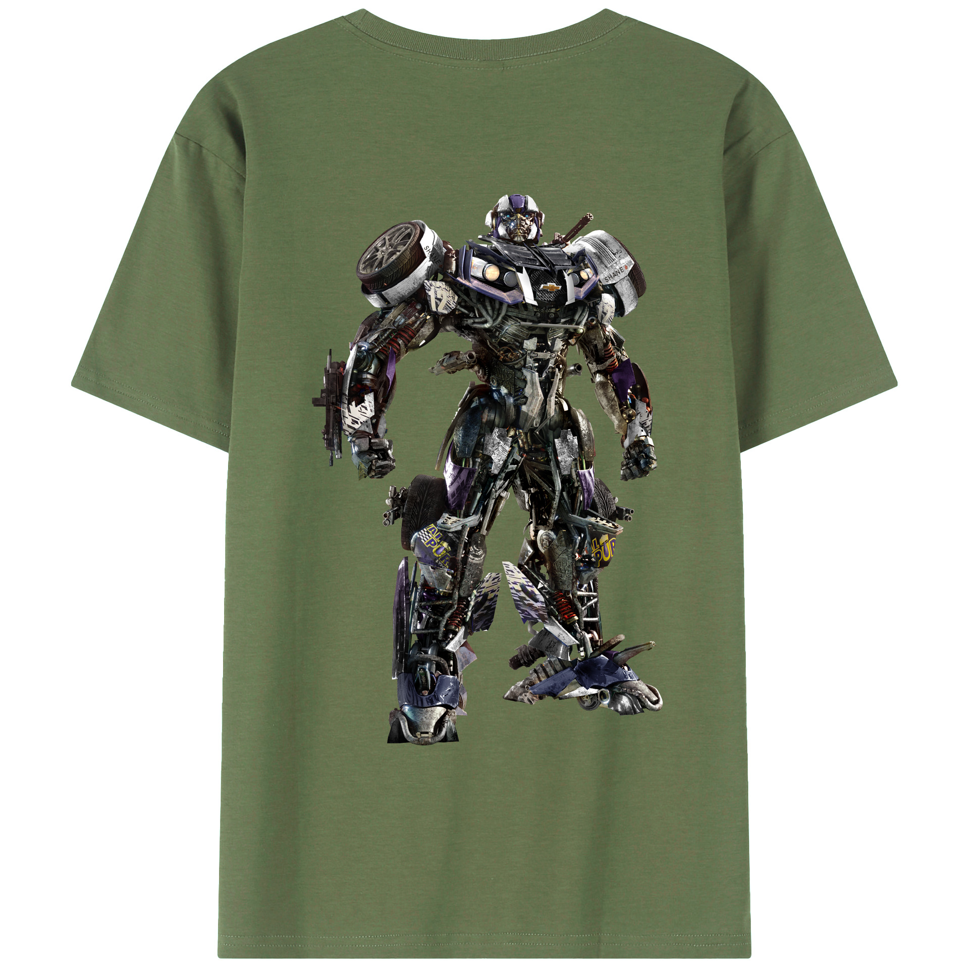 （画像用）  綿100％ メンズ半袖Tシャツ（バックプリント） 通気性